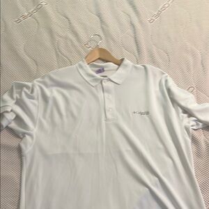 Columbia White Polo Shirt with Classic Design